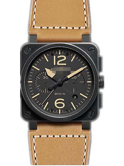 Custom Leather Watch Straps BR03-94-CHR-HERITAGE