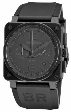 Customized Black Watch Face BR03-94-Phantom