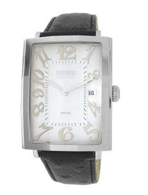 Wholesale Leather Watch Straps D003M_WHTSIL