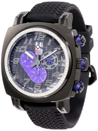 Customize Rubber Watch Bands D221/1-BLK-BLUE