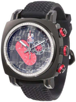 Customization Rubber Watch Bands D221/1-BLK-RED