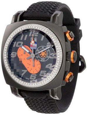 Wholesale Rubber Watch Bands D221/2-BLK-ORANGE