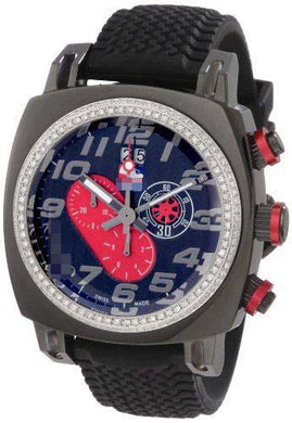 Wholesale Rubber Watch Bands D221/2-BLK-RED