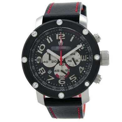 Customized Leather Watch Bands ES46SBK-BK