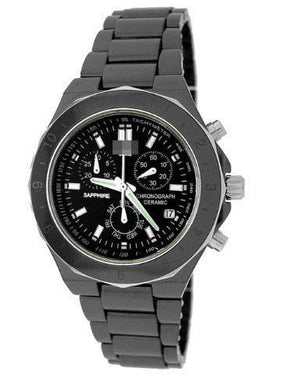 Custom Ceramic Watch Bands JH035_BLK