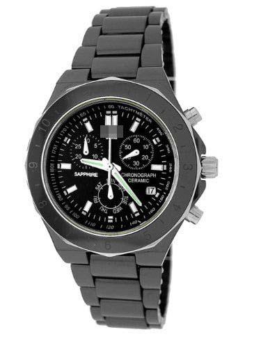 Custom Ceramic Watch Bands JH035_BLK
