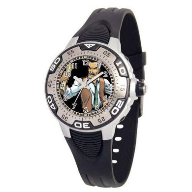 Custom Plastic Watch Bands MA0108-D359-BLACK