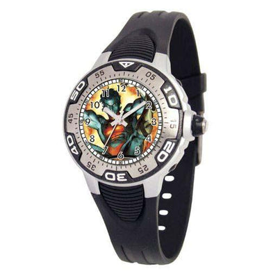 Customised Plastic Watch Bands MA0108-D366-BLACK