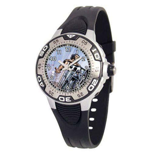 Customized Plastic Watch Bands MA0108-D385-BLACK