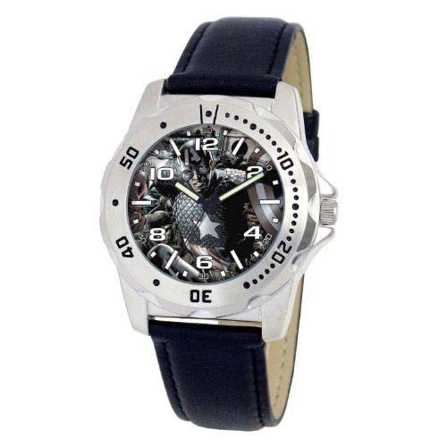 Custom Leather Watch Straps MA0710-D17-BLACKLEATHER