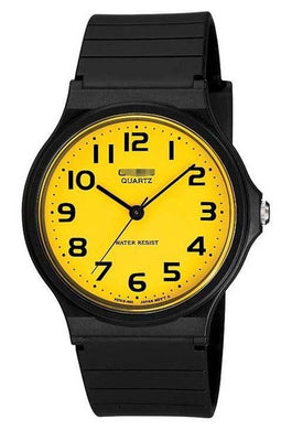 Custom Yellow Watch Face MQ-24CC-9B2