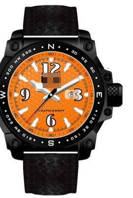 Customized Orange Watch Dial MR104