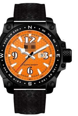 Customized Orange Watch Dial MR104