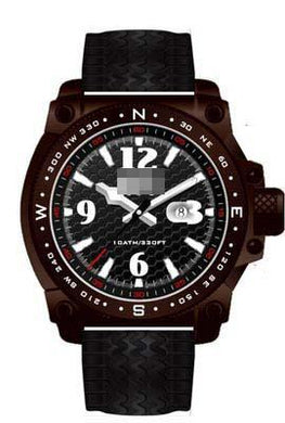 Customized Black Watch Face MR108