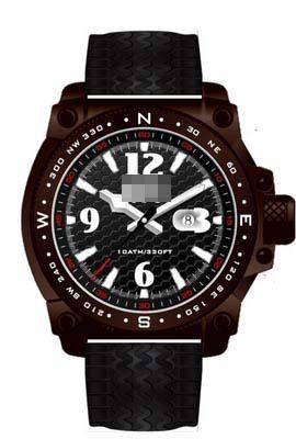 Customized Black Watch Face MR108