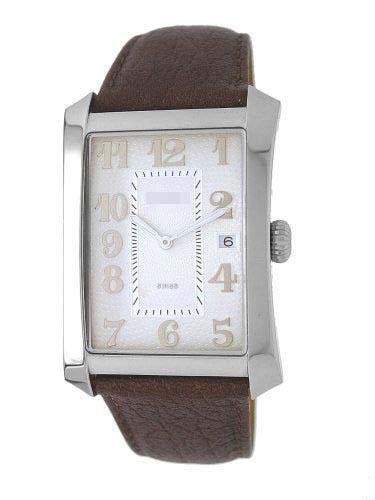 Custom Leather Watch Straps P232_WHTSIL