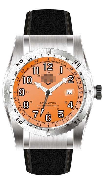 Custom Made Orange Watch Dial