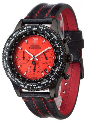 Customize Leather Watch Straps SL1624C-RD