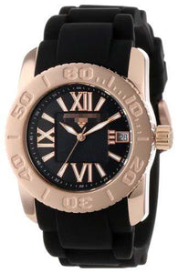Customized Black Watch Face SL-10114-RG-01