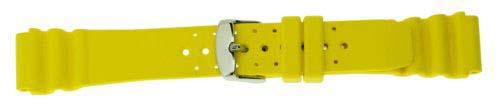 Wholesale Rubber Watch Bands ZC-14RUH-YELLOW