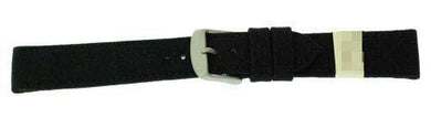 Custom Canvas Watch Bands ZC-20COR-BLACK-MOM