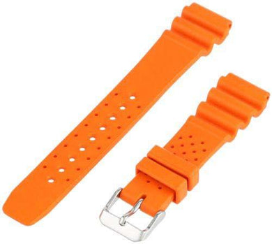 Custom Rubber Watch Bands ZC-20RUH-ORANGE