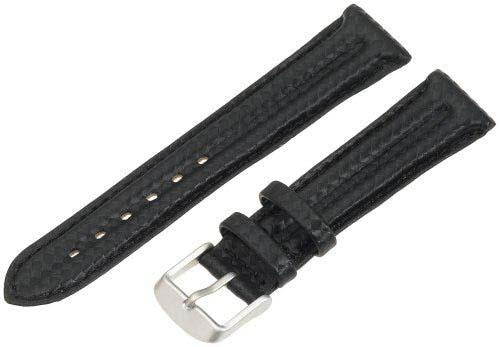 Custom Leather Watch Straps ZC-20TEC-BLACK-MOM