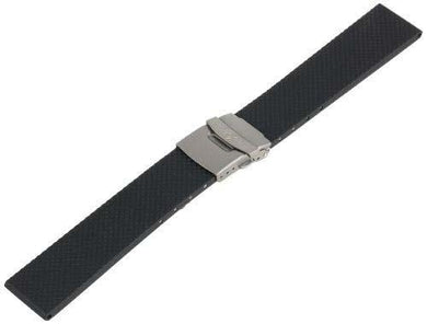 Wholesale Rubber Watch Bands ZC-22RDB-BLACK-MOM